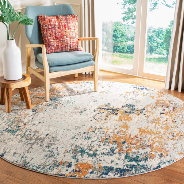 Langley Street Felty Abstract Area Rug in Grey / Beige & Reviews Wayfair